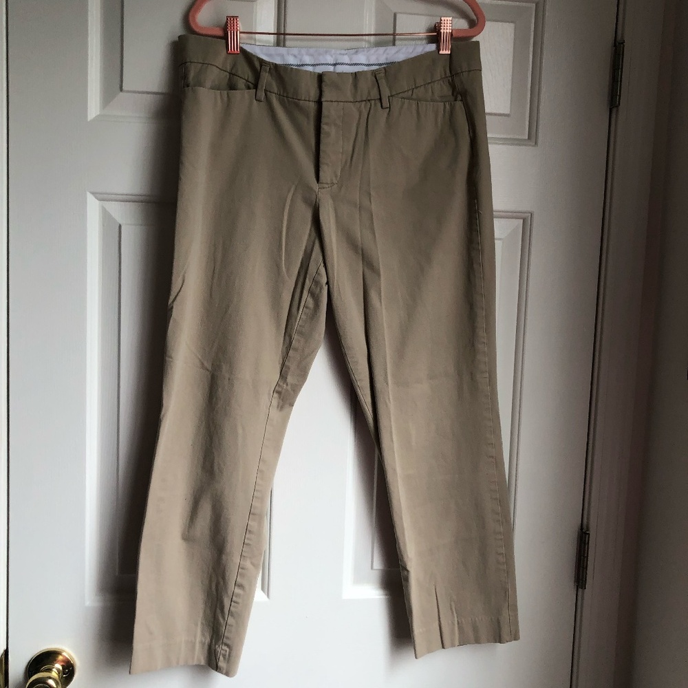 Ana Khaki Ankle Pants